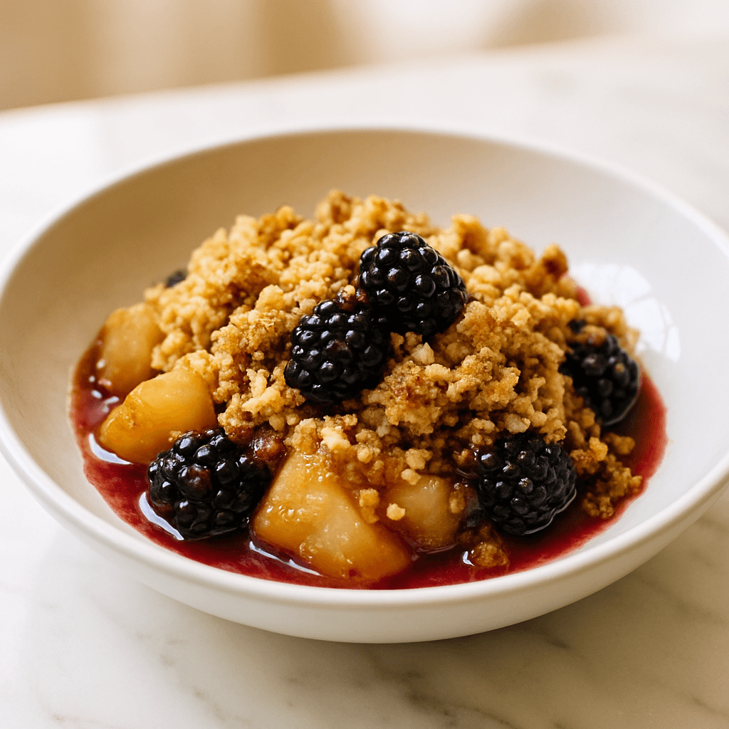 Apple & Blackberry Crumble