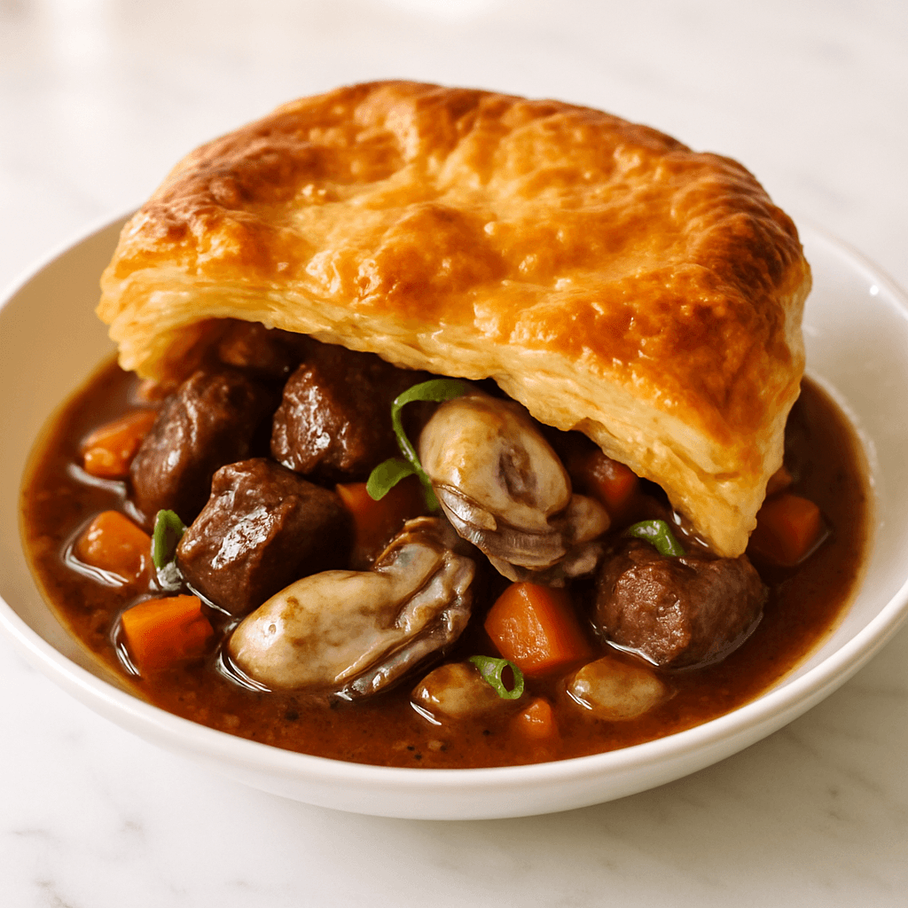 Beef and Oyster pie