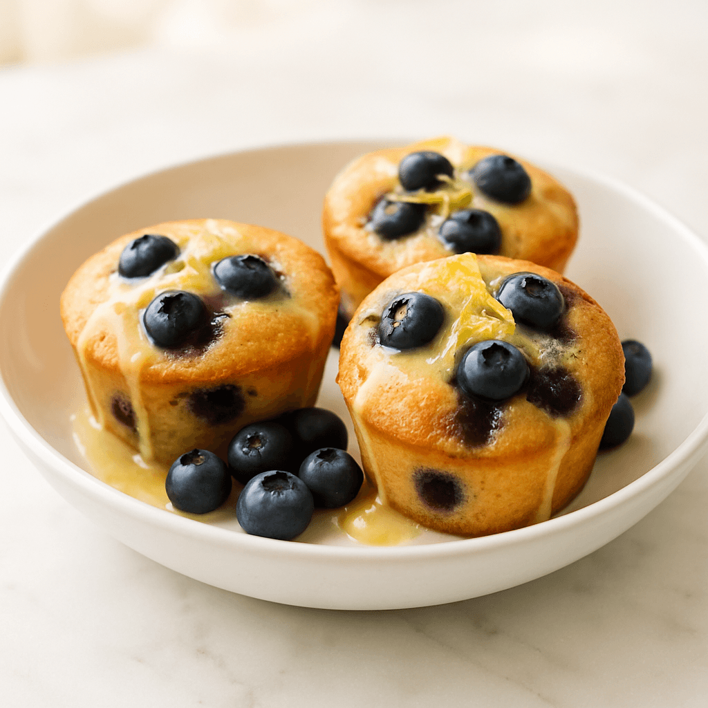 Blueberry & lemon friands