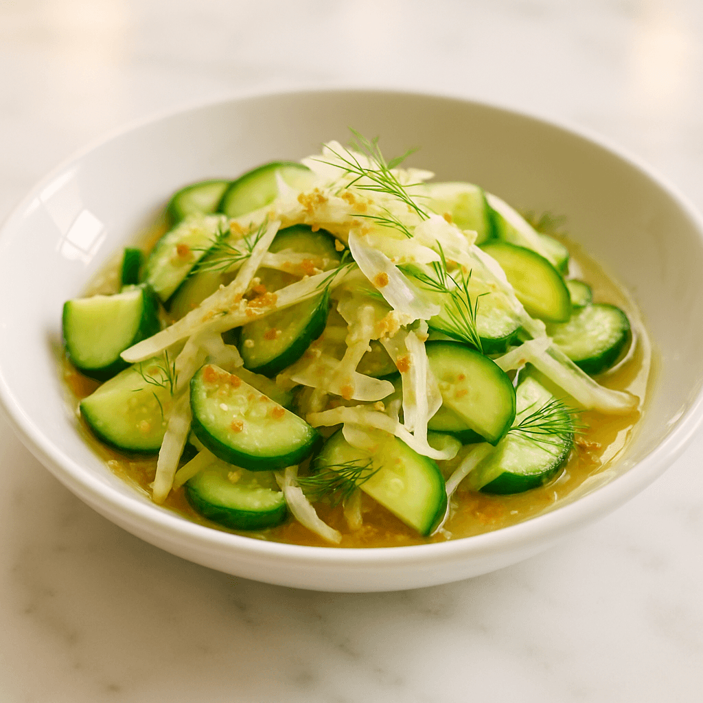 Cucumber & fennel salad
